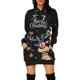 thumbnail image 2 of Vestido con capucha y estampado navideño, vestido con capucha para mujer, vestido con capucha y jersey navideño, vestido con capucha de manga larga, valor excepcional, 2 of 6