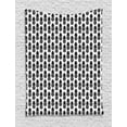 thumbnail image 1 of Pineapple Tapestry, Monotone Exotic Fruits Pattern Composition Simplistic Vegan Illustration, Wall Hanging for Bedroom Living Room Dorm Decor, 40W X 60L Inches, Charcoal Grey White, by Ambesonne, 1 of 2
