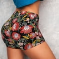 thumbnail image 4 of Salouo Watercolor Red Wildflowers Print Women's Athletic Shorts,Booty Shorts Biker Shorts High Waisted Elastic Workout Shorts for Yoga Gym Running Sports-X-Large, 4 of 8