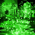 thumbnail image 4 of Cadena de luces de tubo solar 1PCS - 32 metros 300 luces [ocho funciones solares de alta potencia con control remoto] verde Vhermosa, 4 of 5