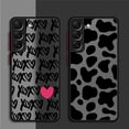 thumbnail image 5 of Matte Case For Samsung Galaxy S22 S23 Ultra S24 S20 S21 FE S10 Plus Capa Note 20 10 Lite Phone Funda Gothic Style Black Lip, 5 of 5