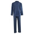 thumbnail image 7 of BLVB Mens Pajamas 2 Piece Outfits Casual Long Sleeve Button down Shirts and Pants Lounge Sets Sleepwear Pjs, 7 of 7