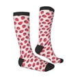 thumbnail image 3 of Daiia Sports Socks Strawberry Printed Novelty Crew Socks for Men Women Knee High Socks Cotton Socks Soft & Breathable Support Unisex Socks, 3 of 9