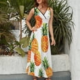 thumbnail image 4 of Lunarable Pineapple Sleeveless Dress Female Clothing Dress Women Summer 2025 Dress, 4 of 7