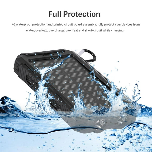 Solar Power Bank, Charger Power Bank, Power Saving 10000mAh Large Capacity Family For Cell Phone