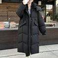thumbnail image 4 of TKLPEHG Women Jacket Winter Thickened Long Down Jacket Parka Warm Overcoat Hooded Puffer Jacket Outerwear with Pockets (Black,XXL), 4 of 8