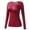 Red, variant on Ociviesr Women's Thermal Underwear Brushed Long Underwear Set Cold Weather Pajama Tops Thermal Shirt Womens Men Thermal Shirt