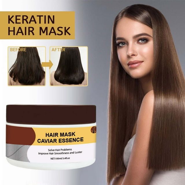 Fiudx Mascarilla de Keratina, Película Capilar Reparadora Esencia, Hidratante para Puntas Abiertas, Sérum Suavizante, Apto para Todo Tipo de Cabello, Resultados Profesionales, Tratamiento Semanal