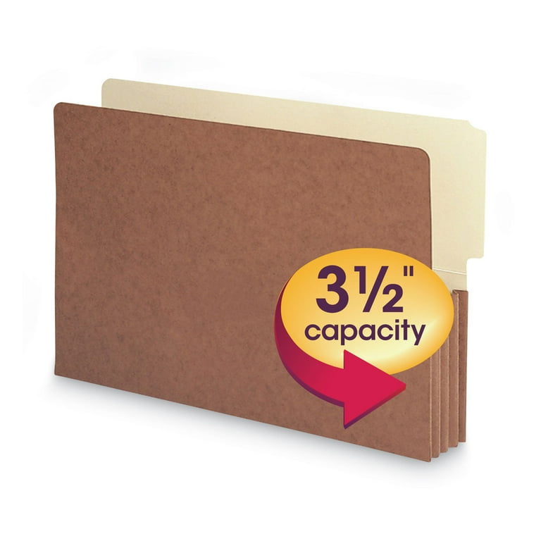 Redrope Drop-Front End Tab File Pockets, 3.5 Redrope Drop-Front End Tab File Pockets, 3.5