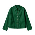 thumbnail image 5 of LUVDA Women's Corduroy Button Cardigan Fall Winter Band Collar Patch Pocket Shacket, 5 of 6