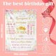 thumbnail image 2 of LHSHID Happy Birthday Blanket Gifts for Girls Women Floral Birthday Throw Blanket for Daughter Mom Bday Gift Ideas for Wife Grandma Happy Birthday Decorations Flannel Blanket for Female 60"x80", 2 of 9
