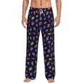 thumbnail image 2 of Lsque Colorful Insects Print Men's Pajama Pants, Lounge Pant - Comfortable Home Wear,Elastic Waistband, Stylish Design-X-Large, 2 of 9