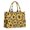 Beige Leopard Sunflower, variant on Large Capacity Tote Bag,Black Multicolor Flower Sunflower Pattern Handbag Fashion Luxury Tote Bag,15.7"x13"x 5.1" Inches,Laptop Compatible