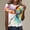 Dark Blue, variant on Graphic Tees for Women T-Shirts for Women F Print Round Neck Short Sleeve Tee for Everyday Comfort and Style Purple S
