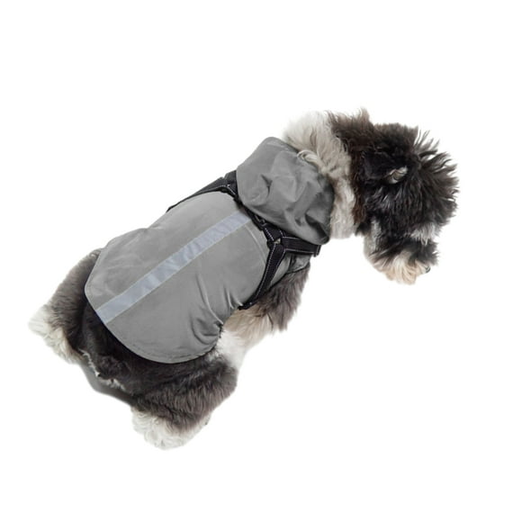 Impermeable ligero y transpirable Methold para perros gris SG