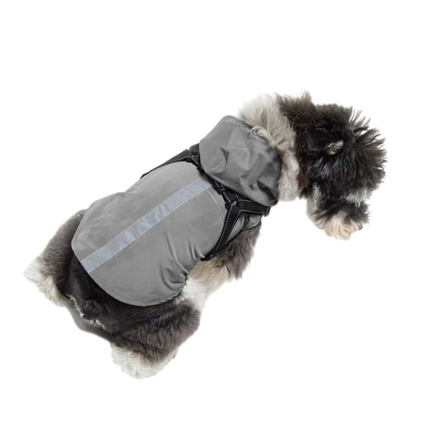 Xingzhi Polyester Easy To Clean And Maintain Lightweight And Breathable Dog Raincoat Is All Weather Stylish grey 3XL