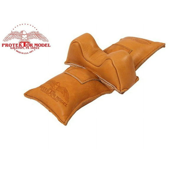 Protektor Model #4F Small Owl Ear Straddle Bag Front Leather Rifle Rest