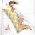 thumbnail image 4 of Plaid Body Pillow Cover - Soft & Breathable Fabric, Hidden Zipper, 20"x54", Buffalo Check & Vintage Plaid Print - Perfect Gift for Side Sleepers, Cabin Decor & Pregnancy Support, 4 of 7