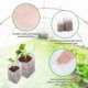 thumbnail image 2 of 200 Uds Sac Semis-10x12cm + 14x16cm biodegradable Sac De Plantation De Jardin Godet Semis Non Tiss, 2 of 5