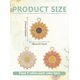 thumbnail image 2 of 15 colgantes de aleación de esmalte de 3 colores con diseño de girasol, de aleación de oro claro y esmalte, en varios colores., 2 of 3