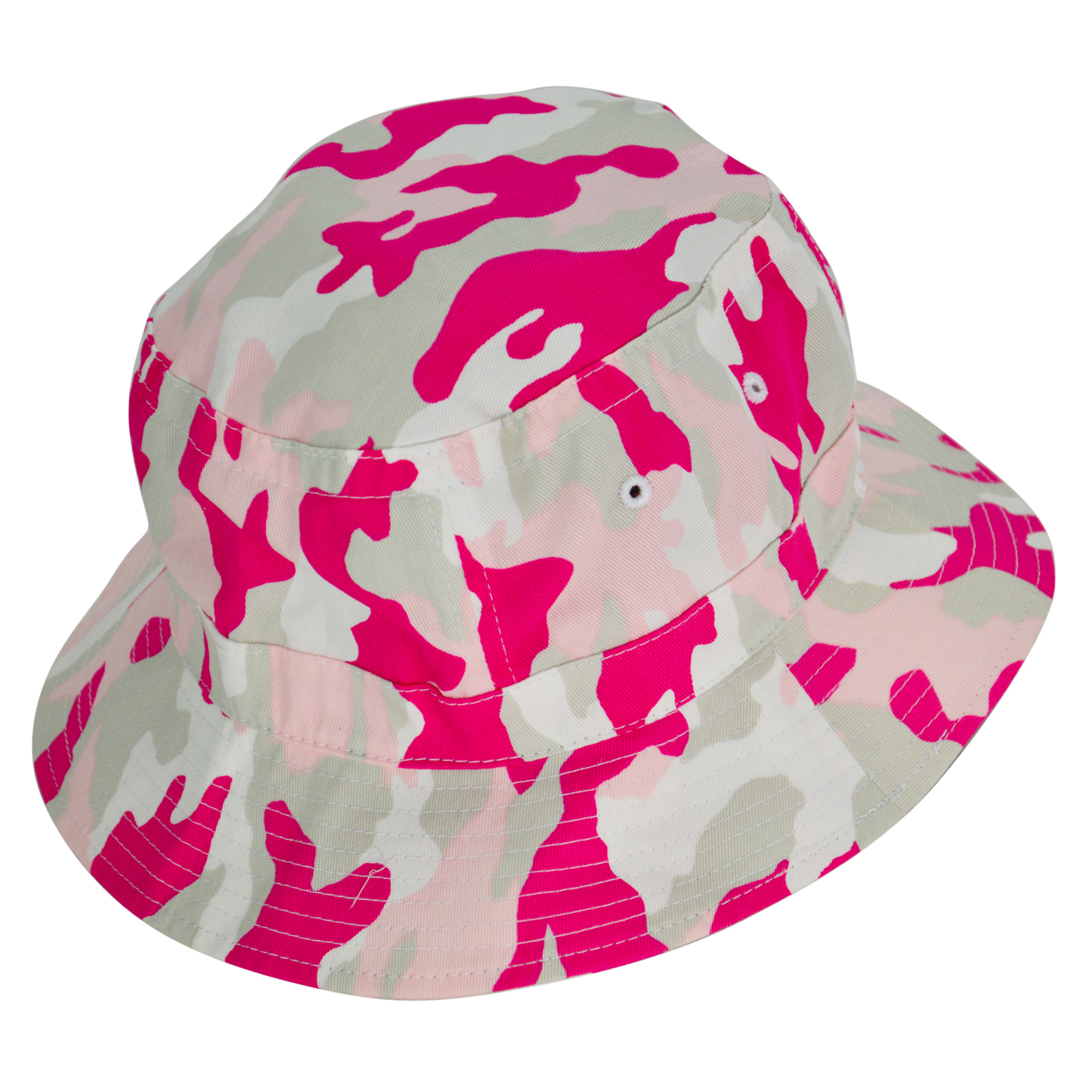DALIX Pink Camouflage Washed Cotton Bucket Hat Large 7 1/8 Size