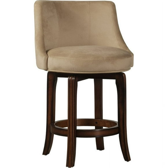 Hillsdale Napa Valley 25" Wood Contemporary Counter Stool in Brown
