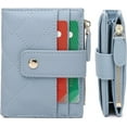 thumbnail image 1 of Small Wallet for Women,Leather Bifold Card Holder Ladies Wallets RFID Blocking Wallets Zipper Coin Pocket with ID Window(green), 1 of 5