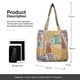 thumbnail image 2 of Bolso de mano de pana para mujer, bolso de pana para mujer, bolso de hombro reutilizable, bolso de hombro para compras, oficina, escuela, viajes, 2 of 5