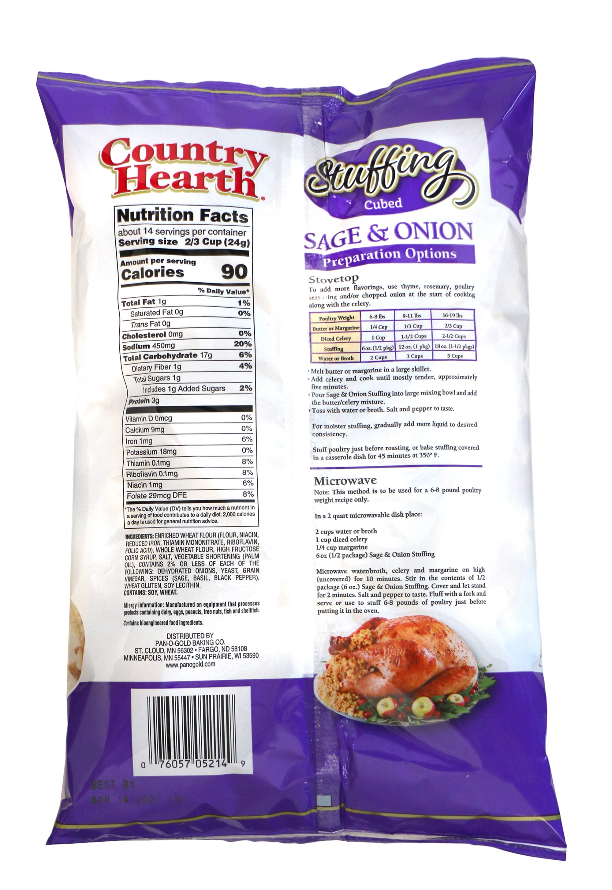 Country Hearth Sage and Onion Stuffing 12 oz.