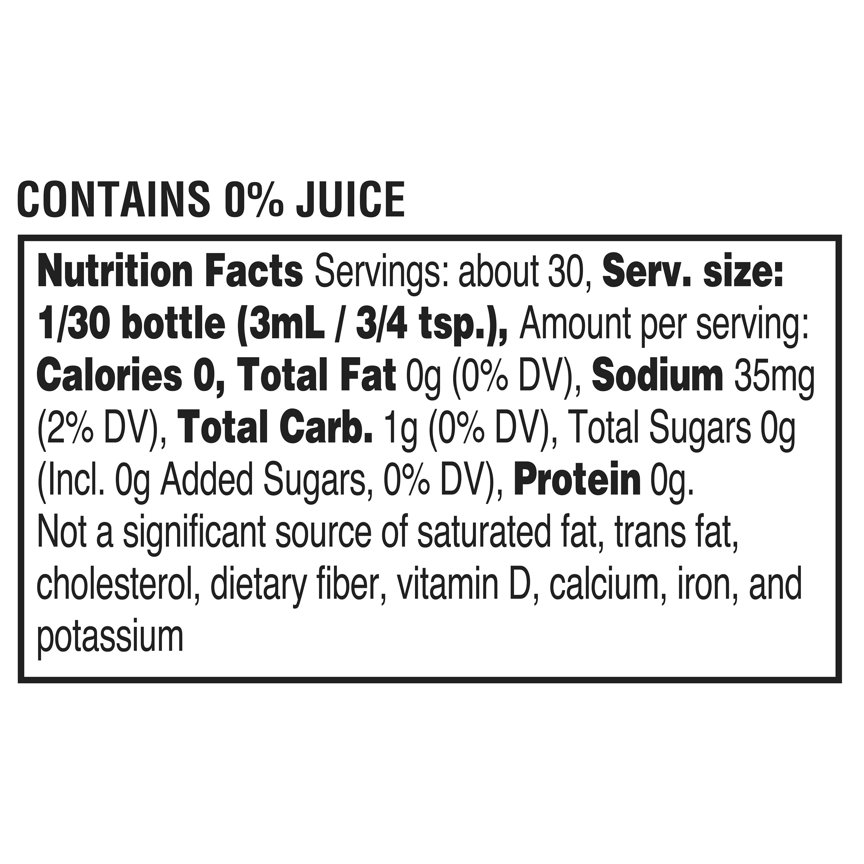 Great Value Tropical Pineapple Mango Drink Enhancer, 3.11 fl oz Bottle
