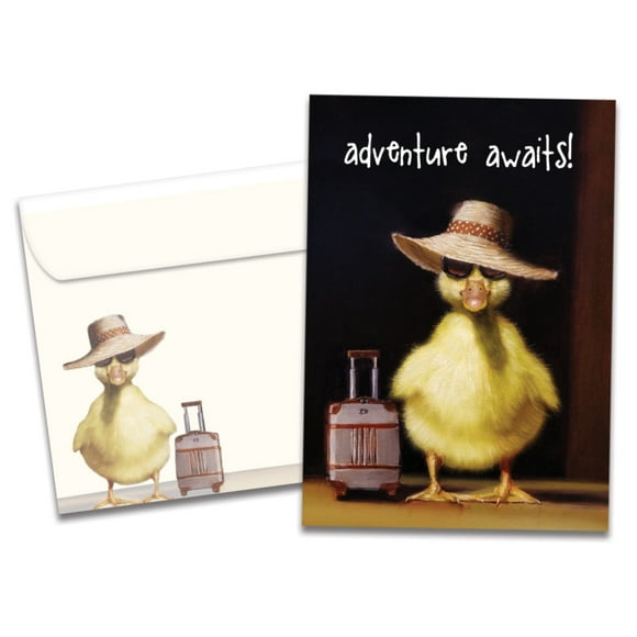 Tree-Free Greetings Retirement Greeting Card,Eco Friendly,Made in USA,100% Recycled Paper,5"x7", Adventure Awaits (GO60972)