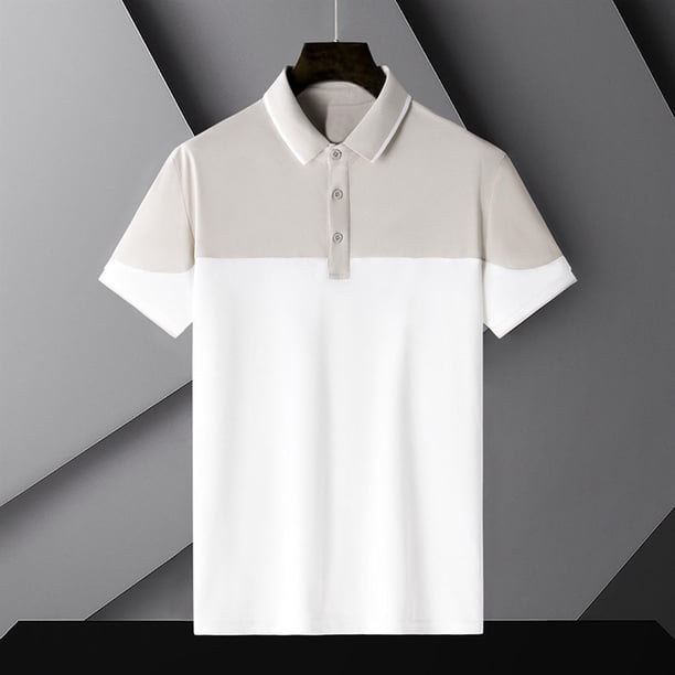 Blusa y camisa de manga corta con cuello vuelto para hombre, moda canadiense, estampado, manga corta, cuello vuelto, jersey, camiseta, camisa para hombre, poliéster, blusa de poliéster