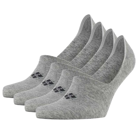 Burlington Men's Socks, 4-pack - Everyday IN, Anti-Slip Heel, Solid Color Grey 45-46 (10-11 UK)