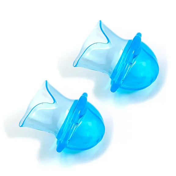 2PCS Silicone Blue Tongue Cover Anti Snoring Device Snore Stopper Sleeping Aid Help Oral Care Mouth Tongue Brace