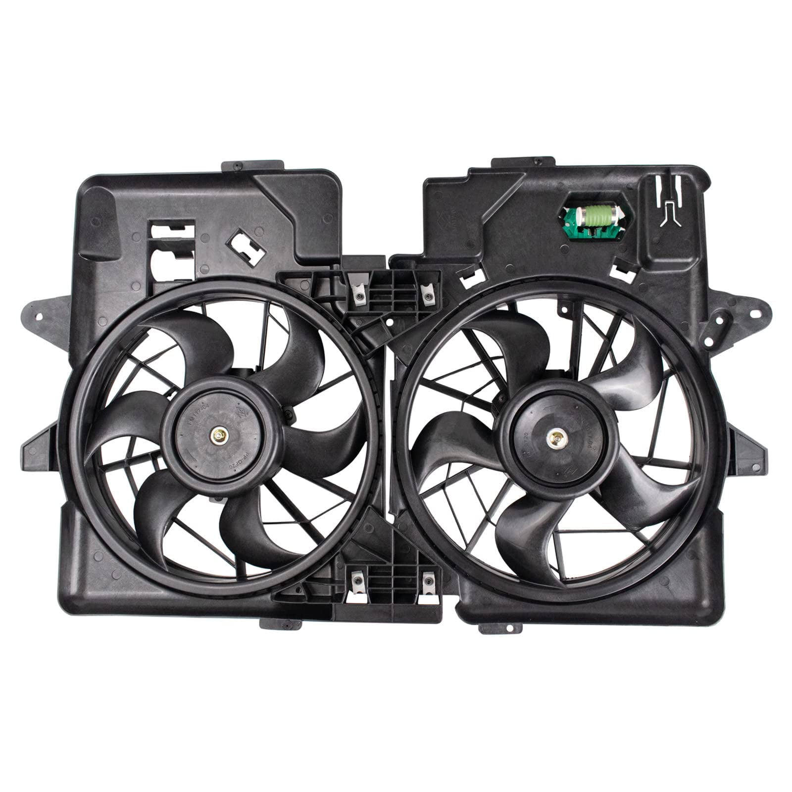 TRQ Radiator Dual Cooling Fan Assembly for Escape Tribute Mariner 3.0L
