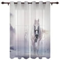 thumbnail image 2 of Hawaii Garden Trees Valance Window Curtains for Living Room Bedroom Kitchen Home Ready-made Youth Room Window Curtains, 2 of 7