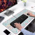 thumbnail image 2 of Long Mouse Pads for Desk,Pastel Geometric Pattern Desk Mats on Top Of Desks, Desk Mouse Pad Extra Large with 3mm Non-Slip Base and Stitched Edge for Gaming,Office,Work,Home 31.5"x15.7", 2 of 6