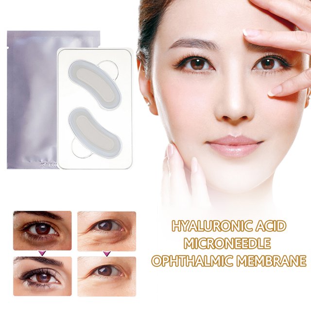 1 par de mascarillas para los ojos ácido hialurónico antihinchazón productos de belleza para eliminar las ojeras