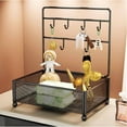 thumbnail image 6 of HOZVOMI Jewelry Rack Organizer Desktop Trinket Display Rack Desktop Shelf Hangable Shelf Iron Shelf, 6 of 6