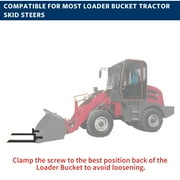 RVNI Tractor Attachment 4000lbs 60 Tractor Clamp On Pallet Forks For Skid Steer Loader Bucket Fork Universal Heavy Duty