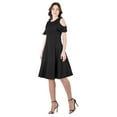thumbnail image 3 of Womens Ruffle Cold Shoudler Dress, 3 of 10