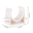 thumbnail image 2 of 60pcs Pipe Support Hangers Pipe Holder U Shape Clamps Water Supply Pipe Clips, 2 of 9