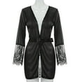 thumbnail image 6 of Lindreshi Womens Lingeries Clearance Women Sexy Silk Kimono Satin Dressing Gown Bath Robe Lace Lingerie Nightdress, 6 of 9