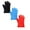 RD1 1PCS & Black 1PCS & Blue 1PCS, variant on COURAGEDG 130g Silicone Baking Gloves High Temperature Insulated Heart Shaped Five Finger Gloves Kitchen End Pot Microwave Oven Gloves Organic Gloves Restaurant Gloves Disposable