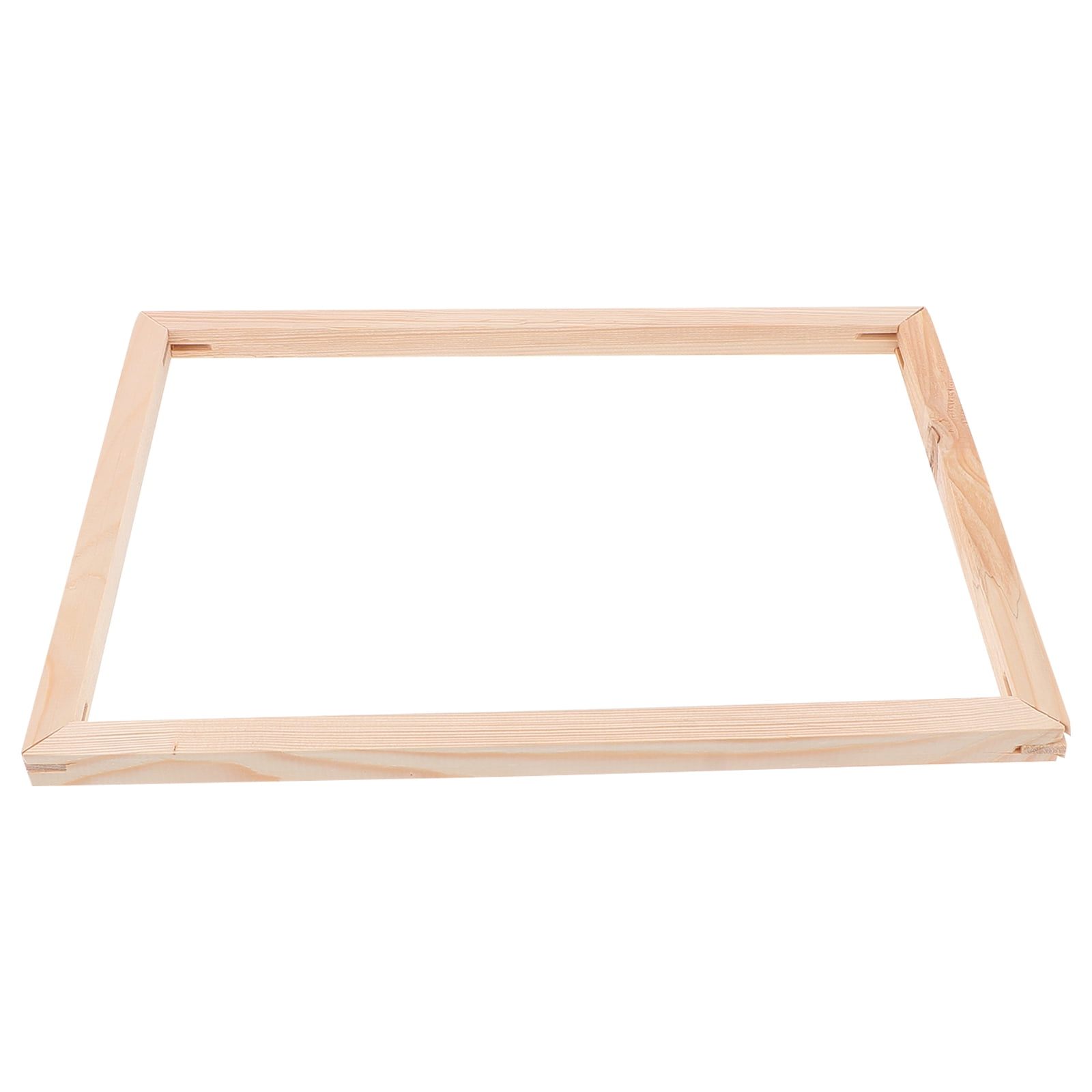 WASHWEPE Beige Wood Frame for Canvas Home and Office 1 Set 15.7X11.8X0.7In