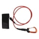 thumbnail image 4 of YM-Correa de cordón para apnea, Cable de cuerda de seguridad para buceo con mosquetón de pulsera para deportes subacuáticos, color naranja, 4 of 10