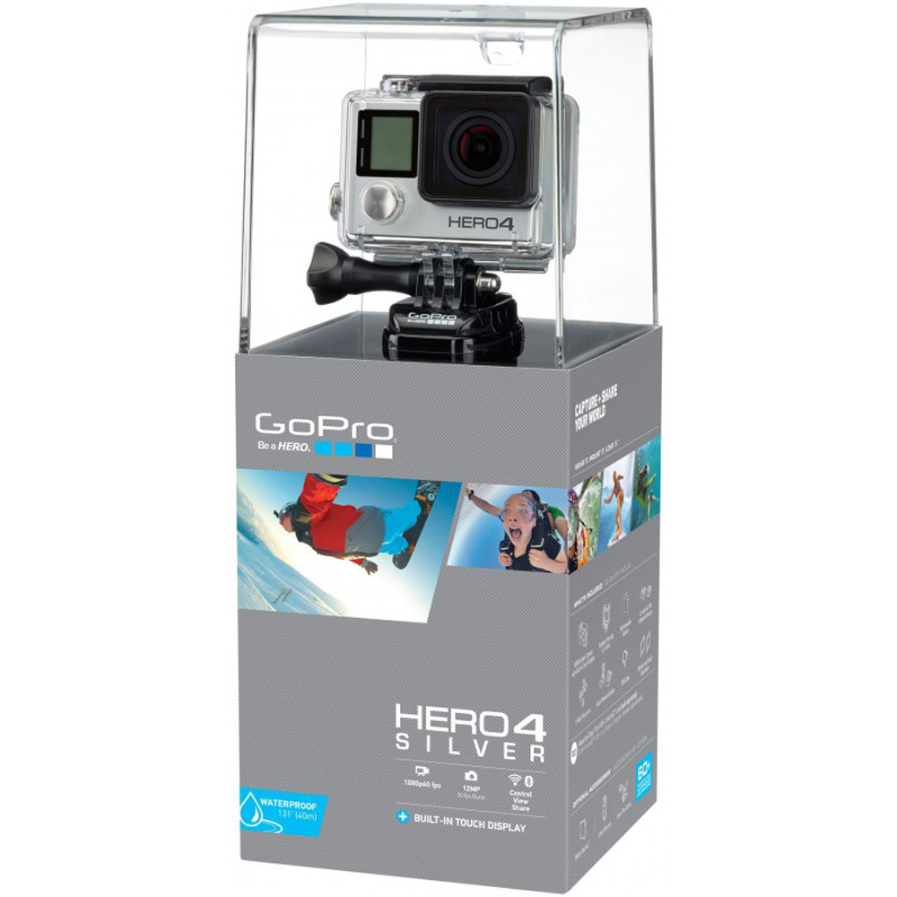 GoPro HERO4 - Silver Edition - action camera - mountable - 1080p - 12.0 MP - Wi-Fi, Bluetooth - underwater up to 131.2 ft - image 2 of 8