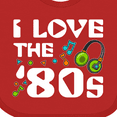 thumbnail image 4 of Inktastic I Love the '80s-musical Notes Boys or Girls Baby Bib, 4 of 4