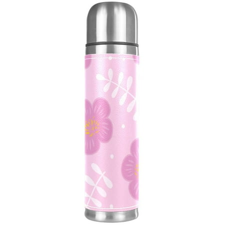 

Floral Pattern Cherry Blossoms Pattern Premium Insulated Water Bottle - Water Mug with Food-Grade PP Vacuum Insulated Leak-proof BPA-Free