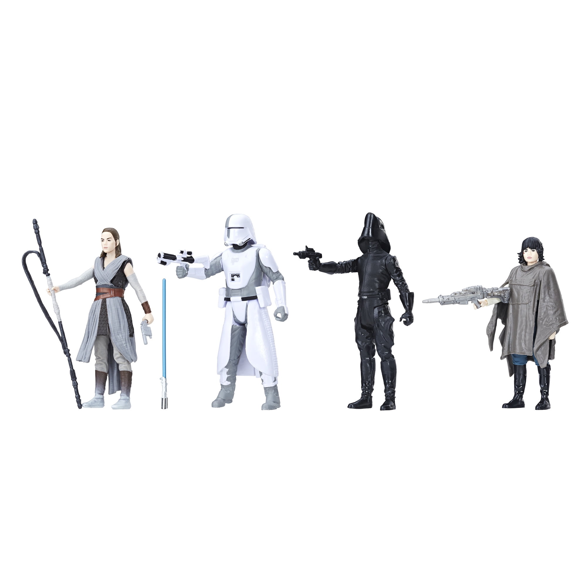 Star Wars Figures Force Link Battle on Crait 4 Figure Pack Rey Star Wars Figures Force Link Battle on Crait 4 Figure Pack Rey